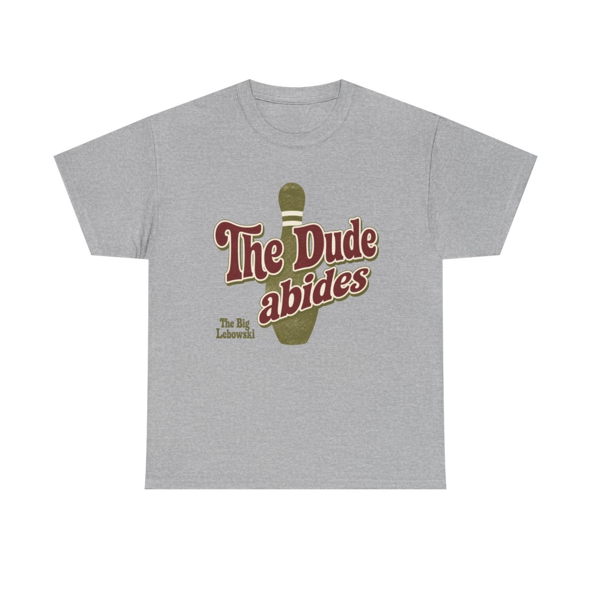 The Big Lebowski "The Dude abides" Unisex Tee - alternate angle 2, merchandise
