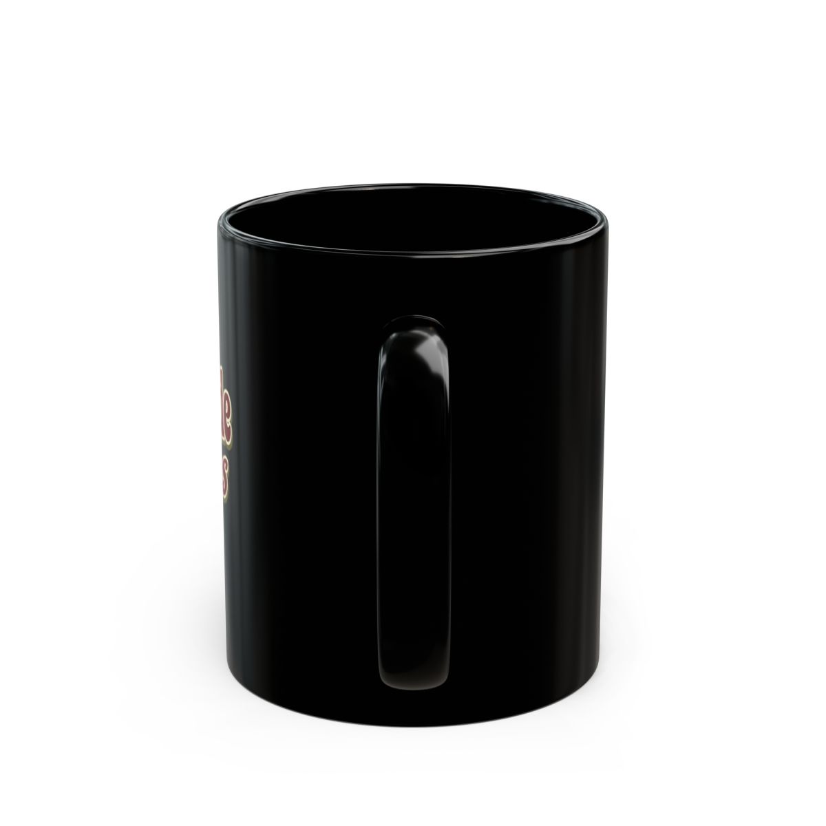 The Big Lebowski "The Dude abides" Black Mug - alternate angle 4, merchandise