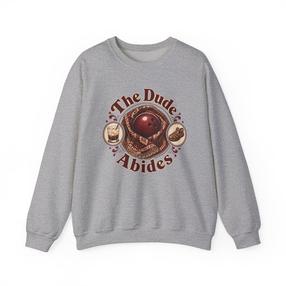 The Big Lebowski "The Dude Abides" Crewneck - alternate angle 2, merchandise