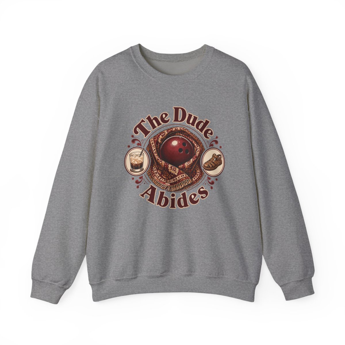 The Big Lebowski "The Dude Abides" Crewneck - alternate angle 3, merchandise