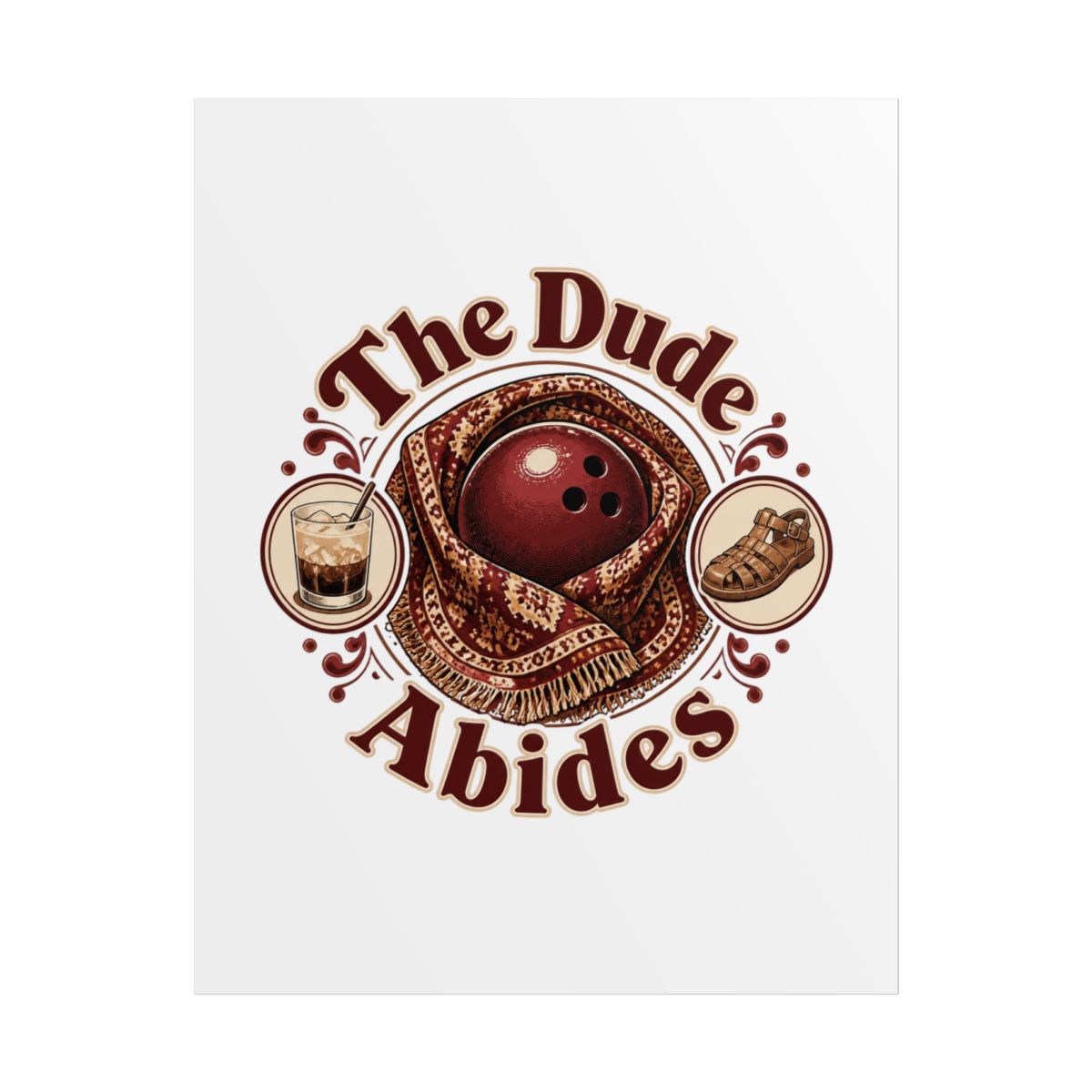 The Big Lebowski "The Dude Abides" Poster - alternate angle 1, merchandise