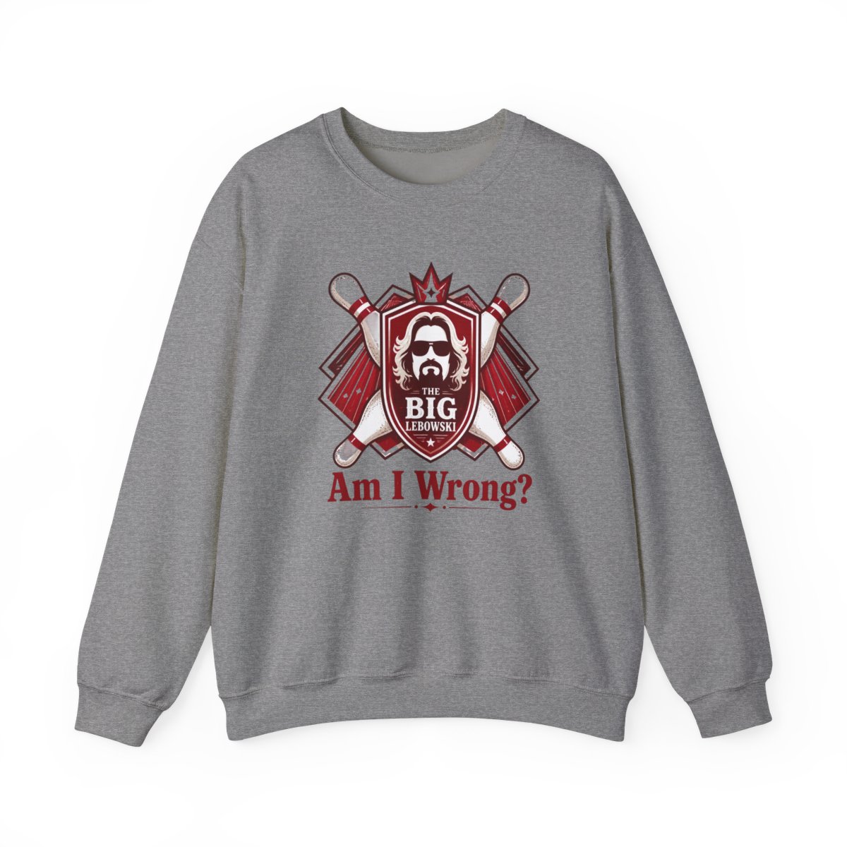 The Big Lebowski "Am I Wrong?" Crewneck - alternate angle 2, merchandise