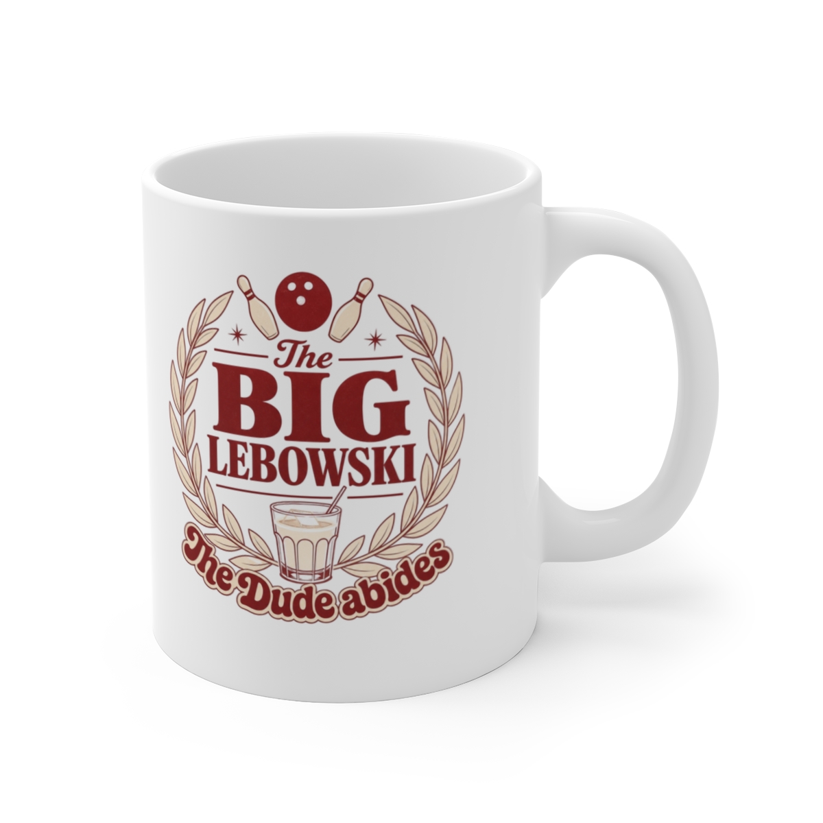 The Big Lebowski "The Dude abides" White Mug - The Big Lebowski official Mugs & Drinkware merch