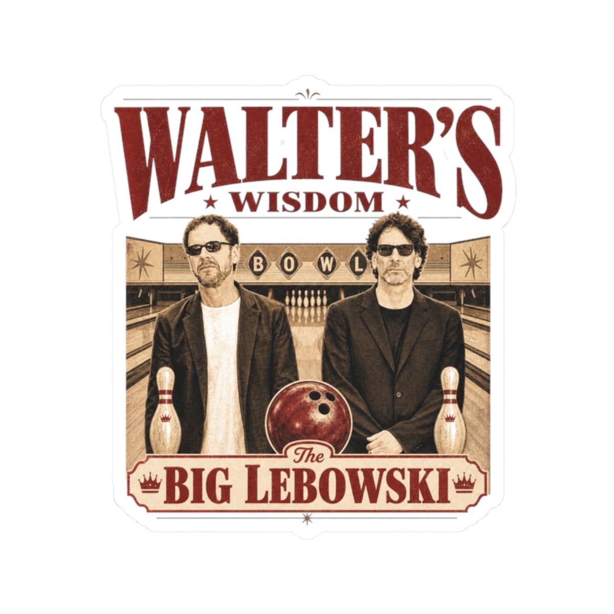 The Big Lebowski "Walter" Sticker - Official Stickers merchandise