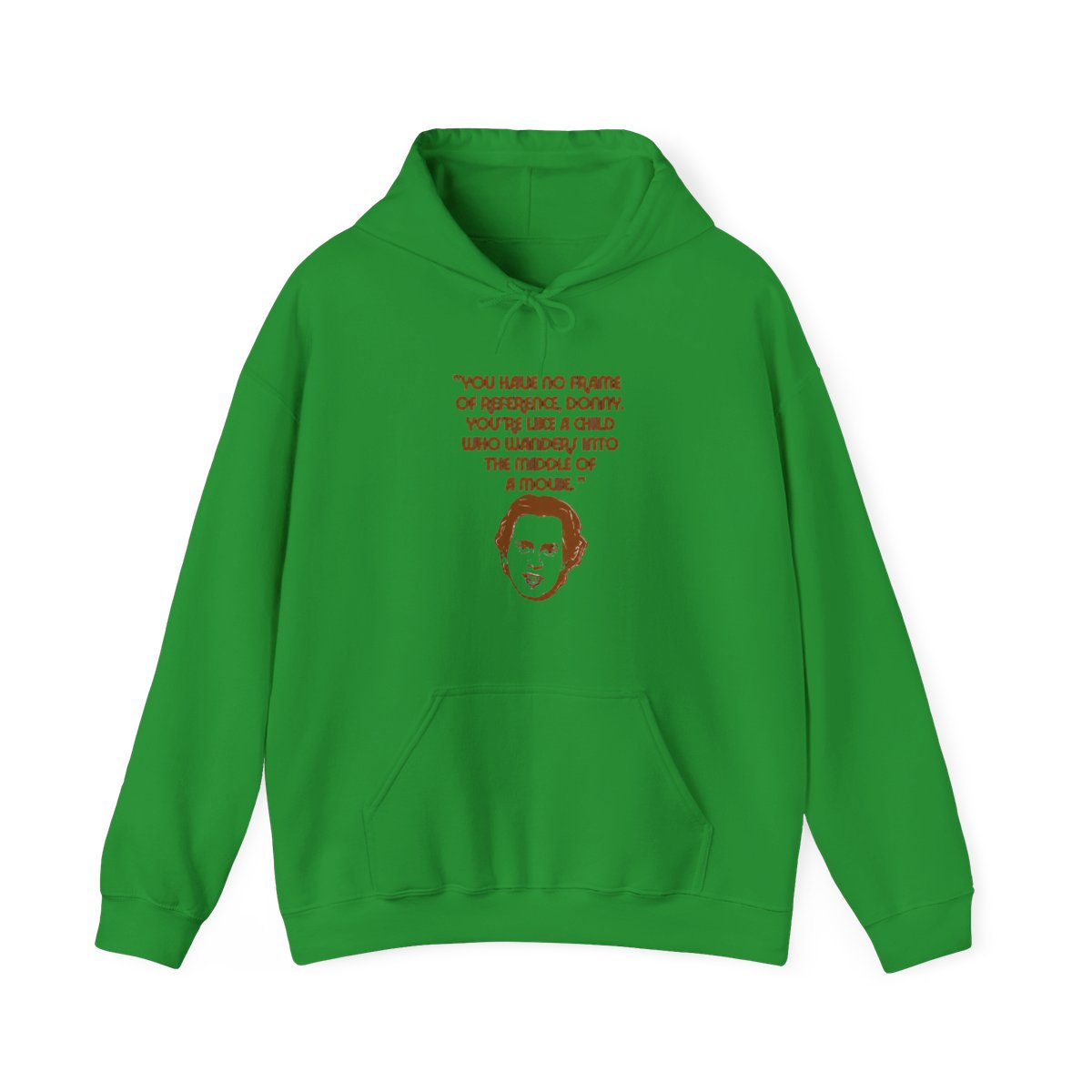 No Frame of Reference, Donny - Big Lebowski Movie Hoodie | The Big Lebowski - alternate angle 5, merchandise