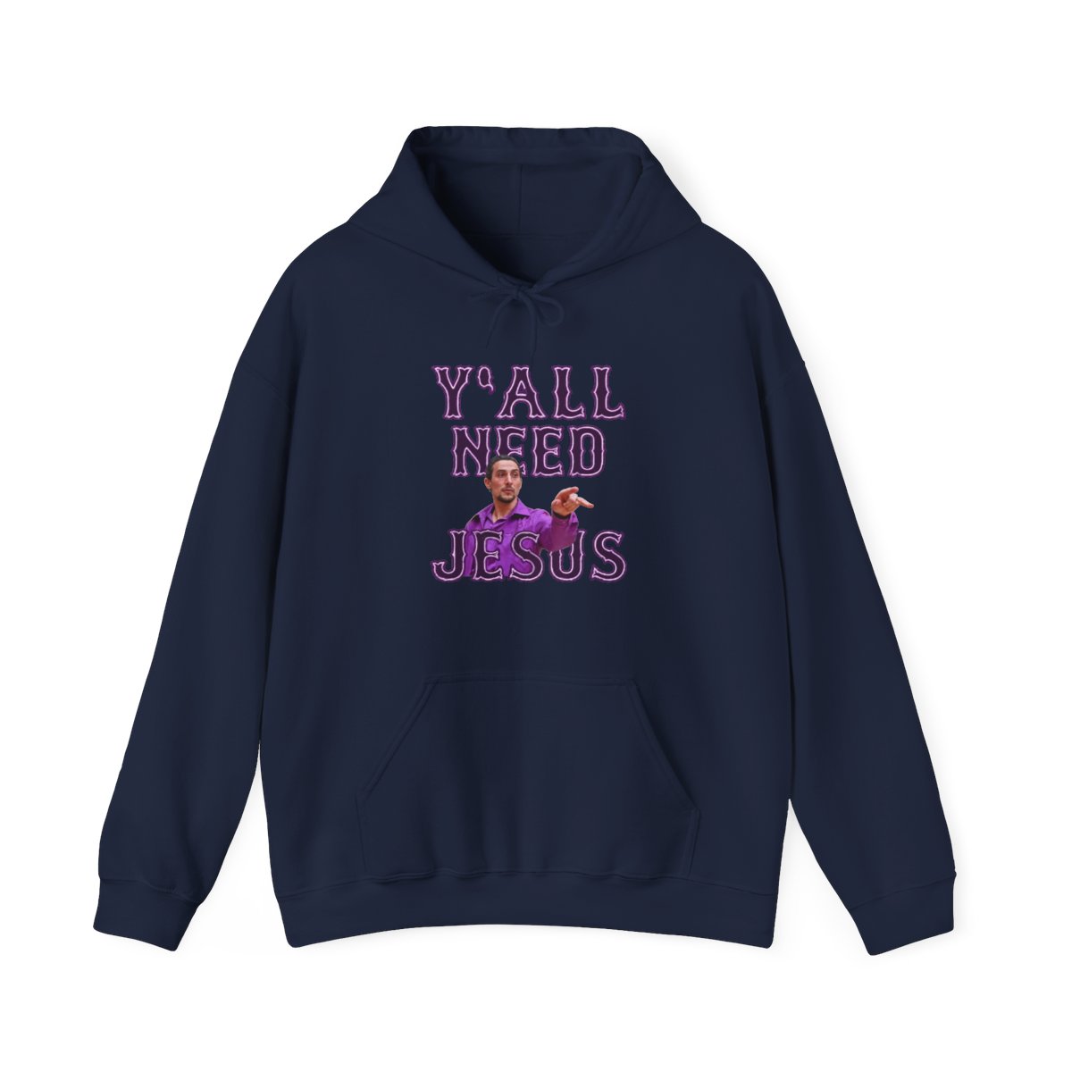 Y'all Need Jesus - Big Lebowski Movie Hoodie | The Big Lebowski - alternate angle 2, merchandise