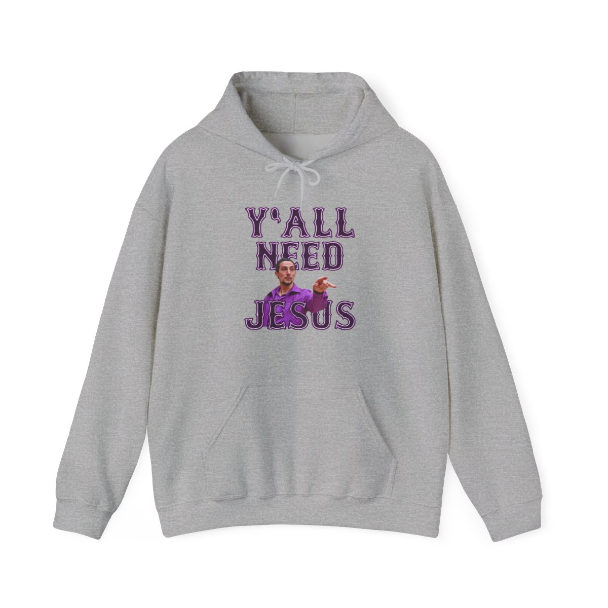 Y'all Need Jesus - Big Lebowski Movie Hoodie | The Big Lebowski - alternate angle 4, merchandise