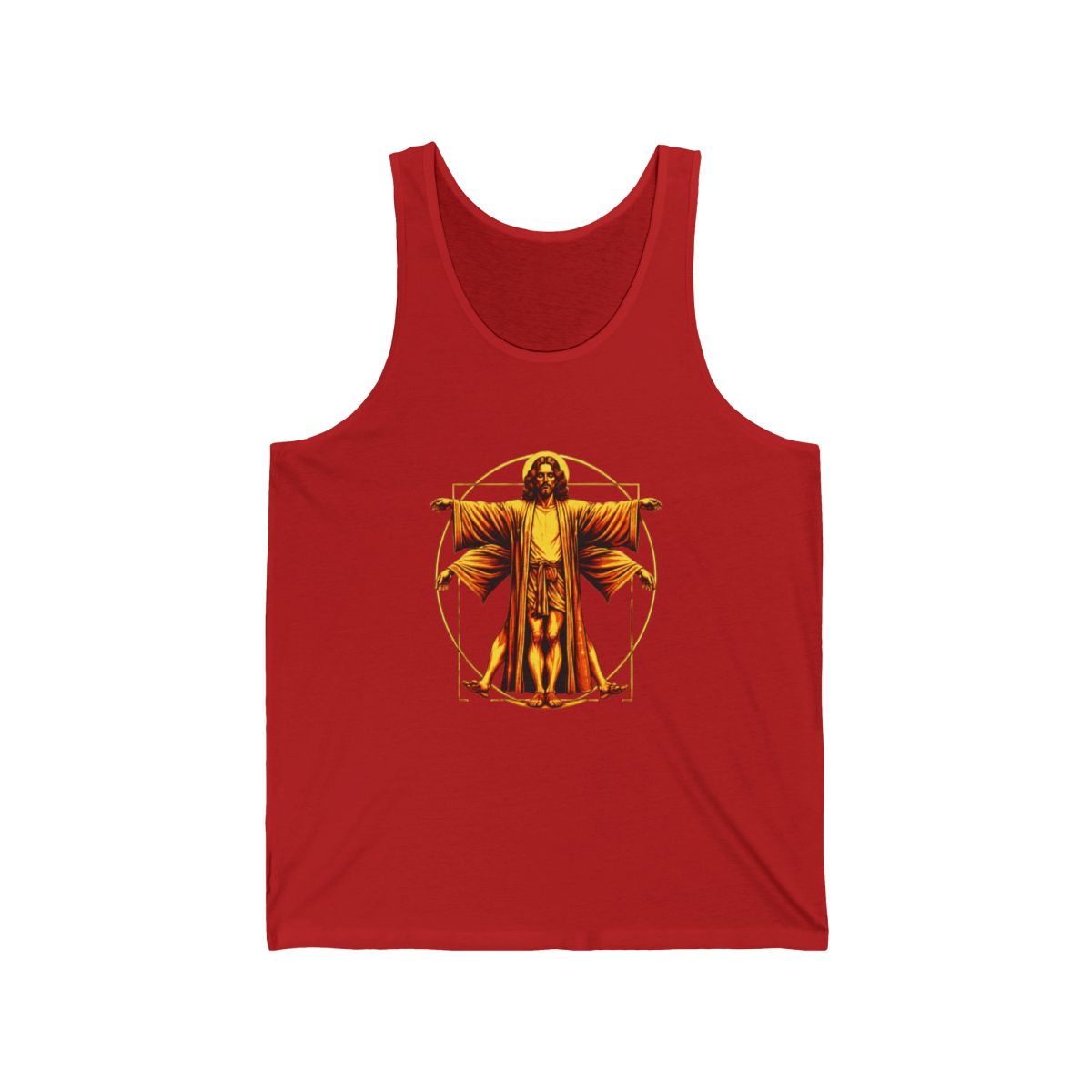 Vitruvian Dude Da Vinci Vitruvian Man Big Lebowski Tank Top | The Big Lebowski