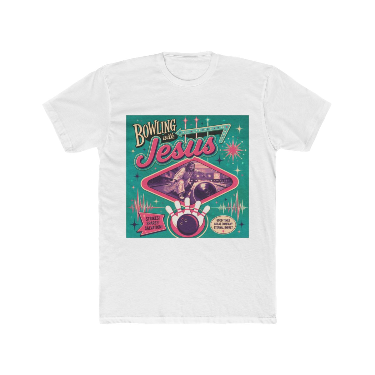 The Big Lebowski - Bowling With Jesus T-Shirt - Official t-shirts merchandise