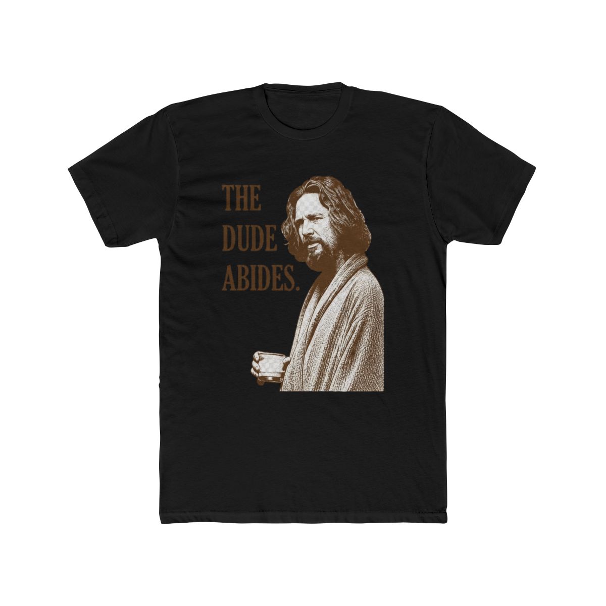 Big Lebowski Dude Abides T Shirt | The Big Lebowski - alternate angle 3, merchandise